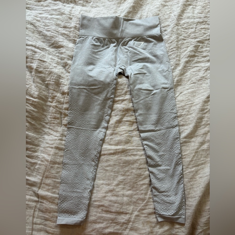 Gymshark light gray legging size medium